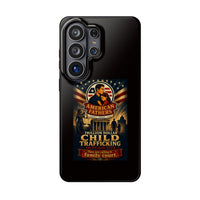 Phone Case - "American Fathers: Trillion Dollar Child Trafficking" Impact-Resistant Protective Case