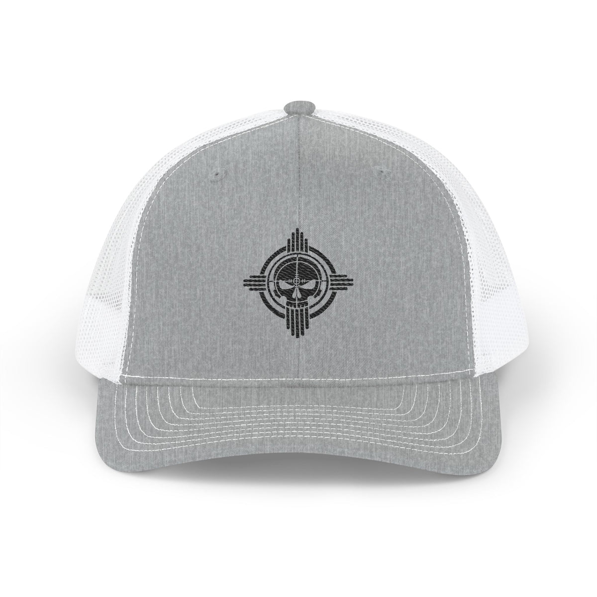 Embroidered DCCC Zia Skull Snapback Trucker Cap