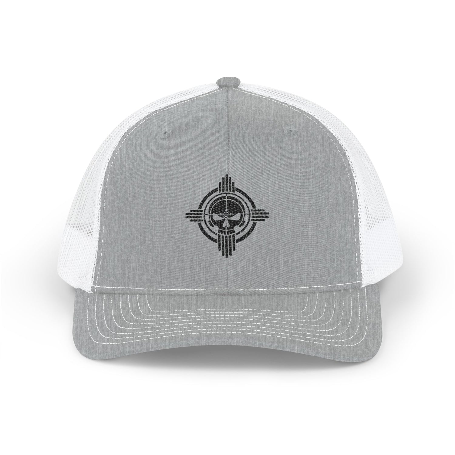 Embroidered DCCC Zia Skull Snapback Trucker Cap