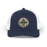 Duke City Hat Trucker Cap with Native Sun Medallion Patch