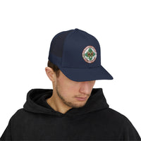 Duke City Hat Trucker Cap with Native Sun Medallion Patch