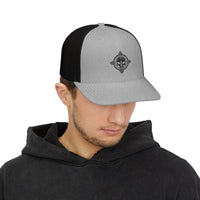 Embroidered DCCC Zia Skull Snapback Trucker Cap