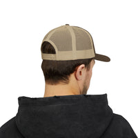 Duke City Hat Trucker Cap with Native Sun Medallion Patch
